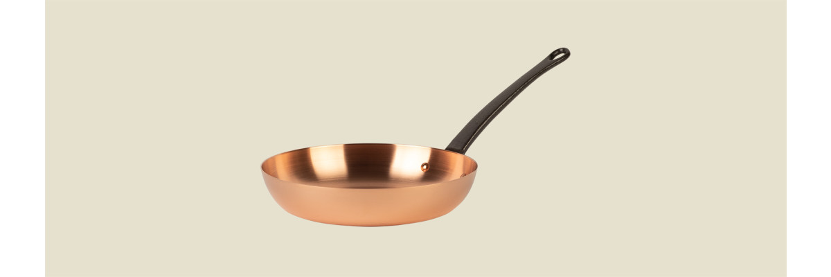 Introducing: Our pure copper pans with cast iron style - Solid copper frying pans with cast iron handle