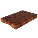 Cross-cut Thermo beechwood chopping block, oiled, 60 x 40 x 7 cm