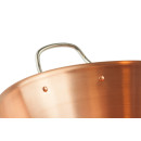 Copper jam pot Ø 38 cm - 9 Liter - stainless steel handles