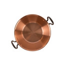 Copper jam pot suited for induction stoves - jam bassin Ø 26,5 cm - 3 liter - cast iron handles