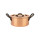 Copper pot Ø 16 cm, tinned with cast iron handle and lid