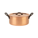 Copper pot Ø 20 cm, tinned with cast iron handle...