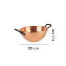 Copper whipping bowl Ø 20 cm, with two cast iron handles
