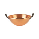 Copper whipping bowl Ø 26 cm, with two cast iron...
