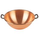 Whipping bowl copper Ø 32 cm, with two cast iron handles