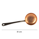 Copper skimmer with cast iron handle