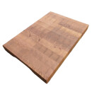 Hackblock Thermobuche Stirnholz geölt 50 x 35 x 5 cm