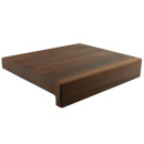Cutting board, oiled, 35 x 30 x 3,8 cm with table edge, Thermo beech